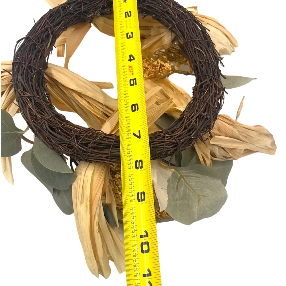 Mini Harvest Wreath Floral Arrangement Decor